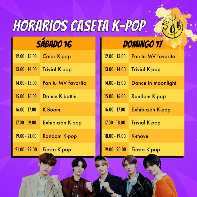 Horarios kpop